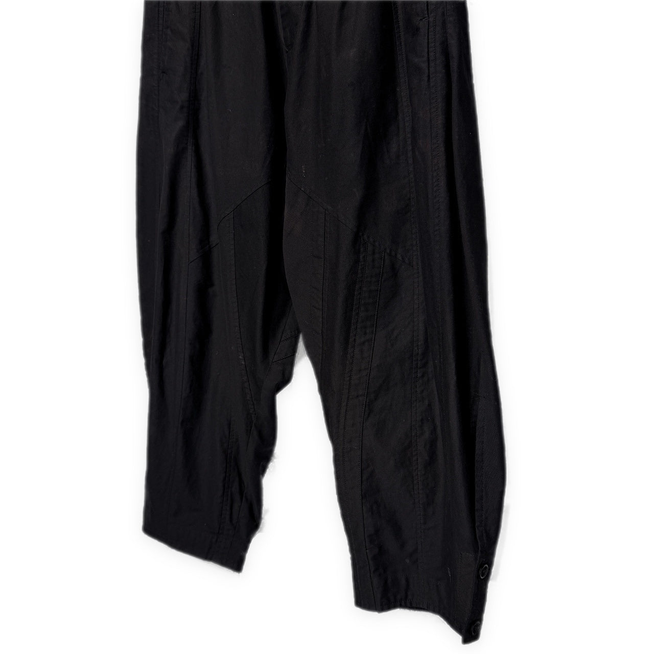 Yohji Yamamoto Pour Homme コットンツイル縦接ぎ裾開きサルエルパンツ ボトムス 定価63,800円 ヨウジヤマモトプールオム メンズ