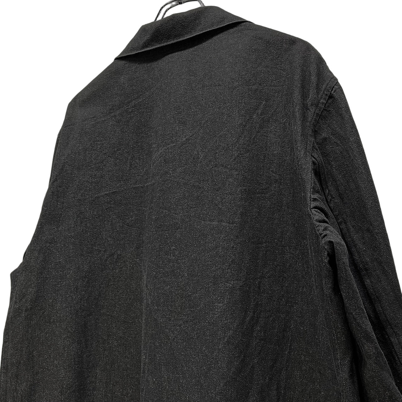 Y's for men ブラックデニムカバーオール ハーフコート ジャケット ブルゾン アウター Archive Yohji Yamamoto Pour Homme ヨウジヤマモトプールオム ワイズフォーメン メンズ