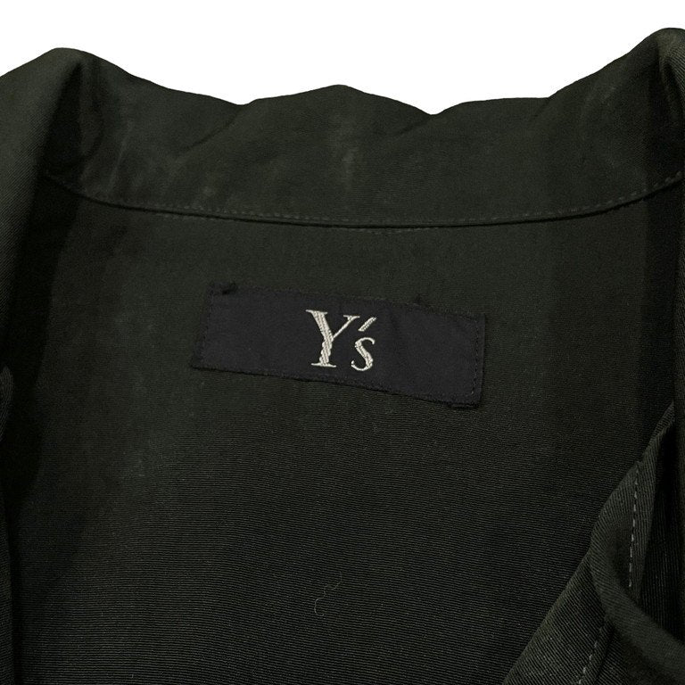 Y's ジャボカラープルオーバーシャツ ブラウス フリル トップス 長袖 とろみ Archive 90s Yohji Yamamoto Femme ヨウジヤマモトファム ワイズ レディース