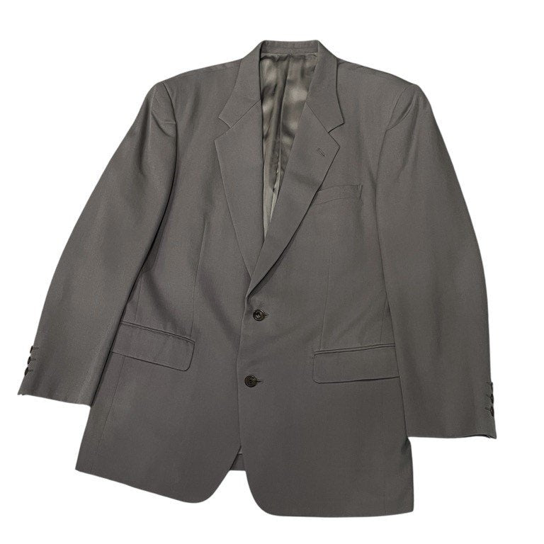 ISSEY MIYAKE MEN 91AW ウールギャバジンボックスシルエット2ボタンテーラードジャケット ブレザー ブルゾン アウター Archive 90s 本人期 イッセイミヤケメン メンズ