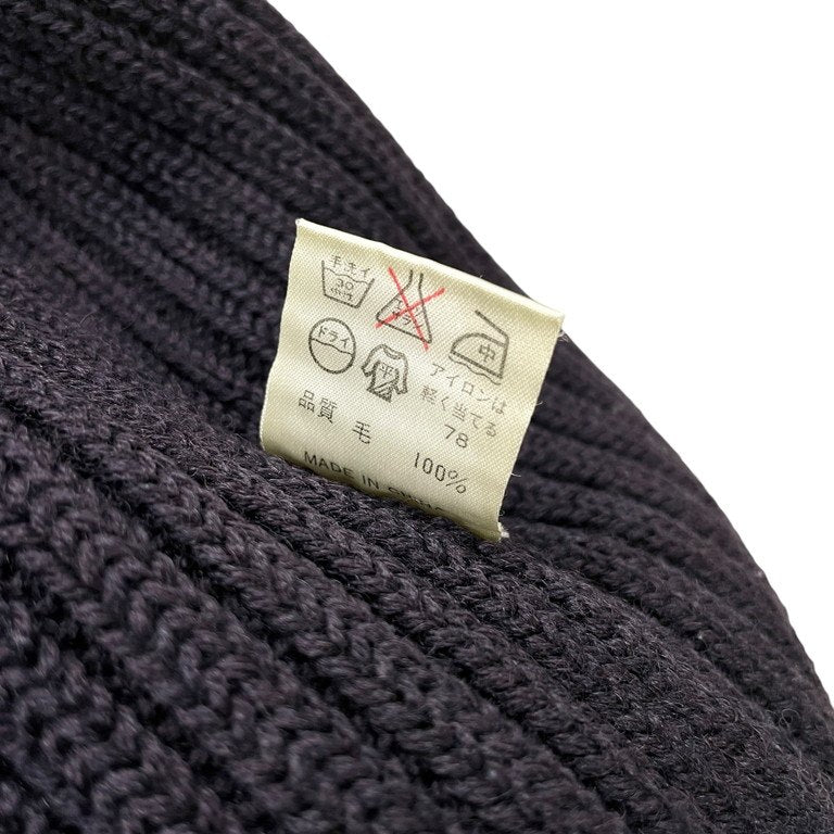 Jean Paul GAULTIER CLASSIQUE 96AW ウールリブ編みノーカラージップアップニットカーディガン Archive 90s JPG トップス ジャンポールゴルチエ ゴルチェ メンズ