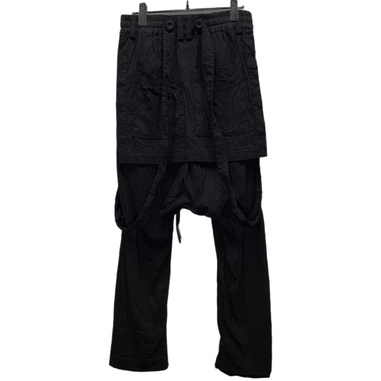 A.F ARTEFACT ストレッチリネンレーヨンオーバーオールサルエルパンツ サスペンダー ボトムス エーエフ アーティファクト メンズ