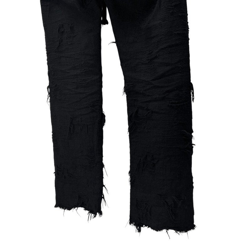 [-] Minus Twist Line Truck Pants BORO CRUST(NOIR) 襤褸クラストサイドライントラックパンツ 定価49,500円 ボトムス マイナス メンズ