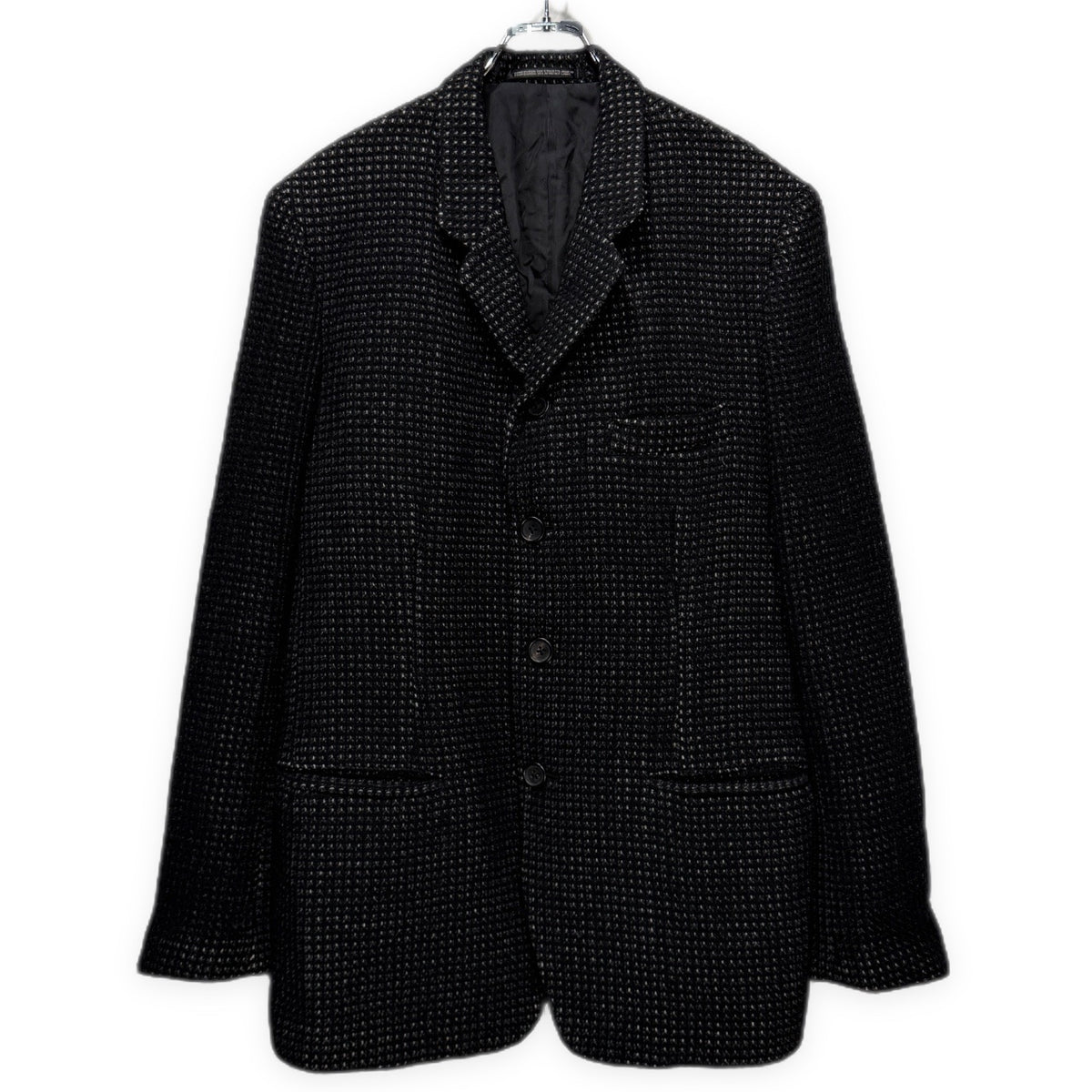 Yohji Yamamoto Pour Homme 97AW ウールワッフル4Bテーラードジャケット Archive 90s 蝋人形期 ブルゾン コート アウター ヨウジヤマモトプールオム メンズ