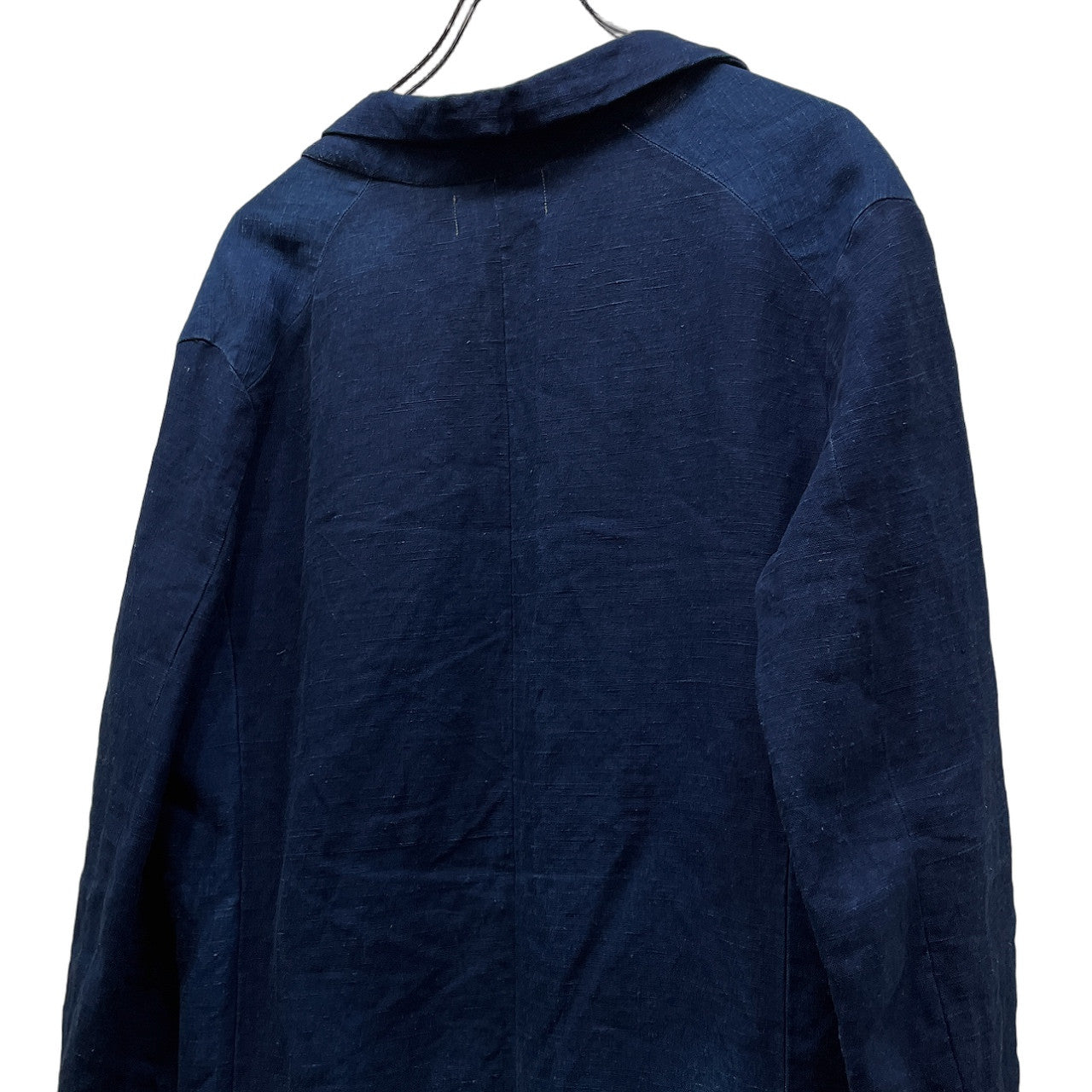 PROPOSITION READY-MADE INDIGO DYED LINEN CUT-OFF TAILORED JACKET インディゴダイリネンカットオフテーラードジャケット プロポジション メンズ