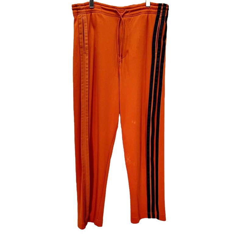 Y-3 スリーストライプイージートラックパンツ オレンジ ジャージ 側章 ライン ドローストリング ボトムス Yohji Yamamoto adidas ワイスリー ヨウジヤマモト アディダス メンズ レディース ユニセックス