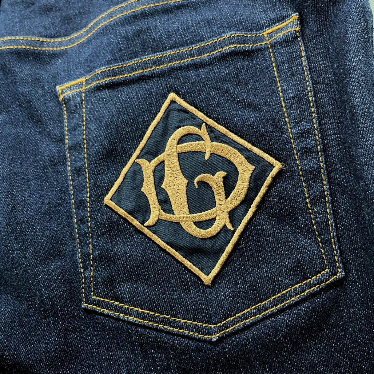 DOLCE&GABBANA 19AW ロゴ刺繍ワッペンバックポケットスリムフィットデニムパンツ ジーンズ SLIM ボトムス D&G ドルチェアンドガッバーナ メンズ