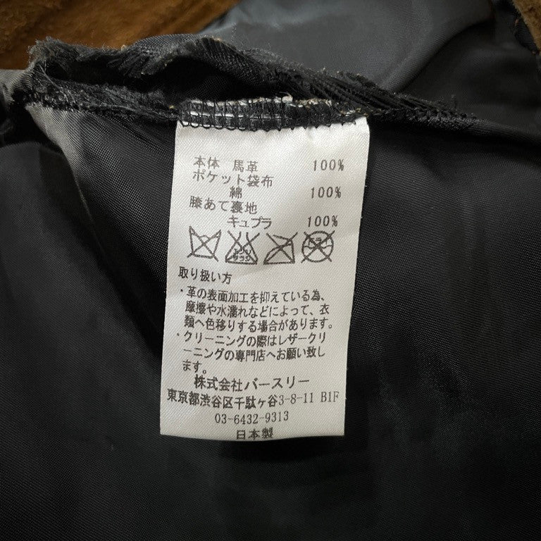 BED J.W. FORD スエードホースレザージョッパーズパンツ ジップ ウエスタン スウェード ボトムス ベッドフォード メンズ