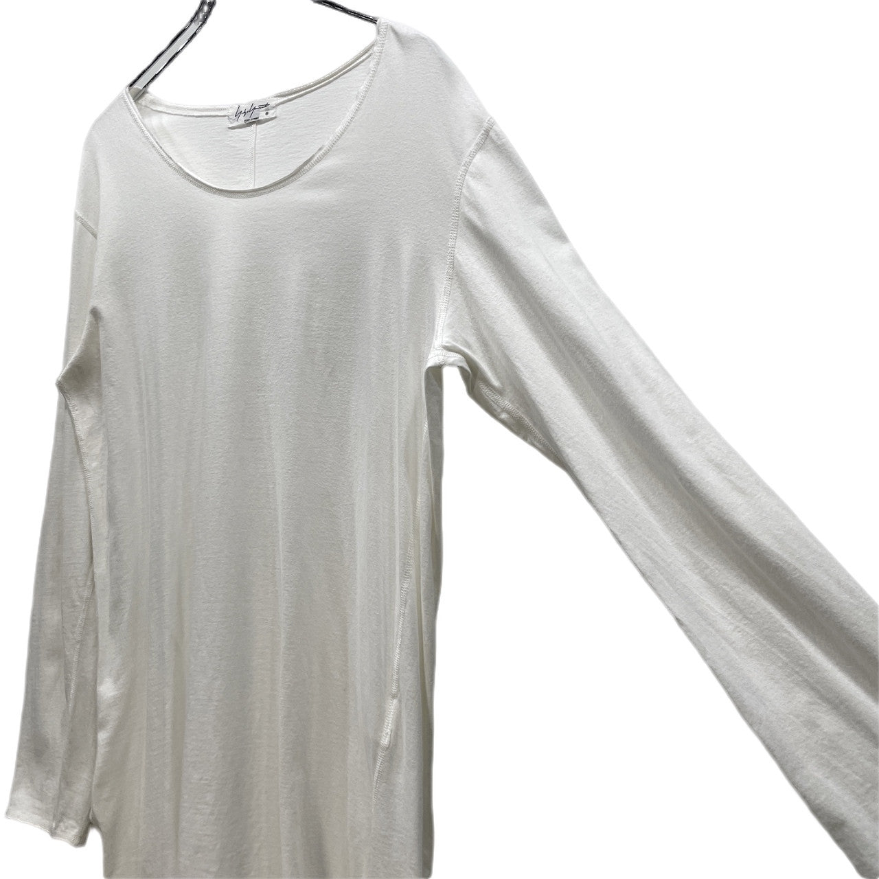 Yohji Yamamoto Pour Homme 19AW 天竺サイドスリットカットオフロングスリーブTシャツ カットソー Tee T-shirt 裁ち切り 長袖 トップス ヨウジヤマモトプールオム メンズ