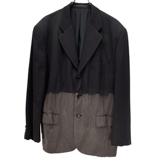 COMME des GARCONS HOMME PLUS 93AW ウールギャバジン脱色3Bテーラードジャケット Archive 90s Artist in his studio アーティストインヒズスタジオ 脱色期 名作 ブルゾン コート アウター コムデギャルソンオムプリュス メンズ