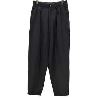 Y's for men ウールリネンギャバジンウエストギャザーフラップポケットテーパードパンツ スラックス トラウザーズ Archive 90s Yohji Yamamoto Pour Homme ヨウジヤマモトプールオム ワイズフォーメン メンズ