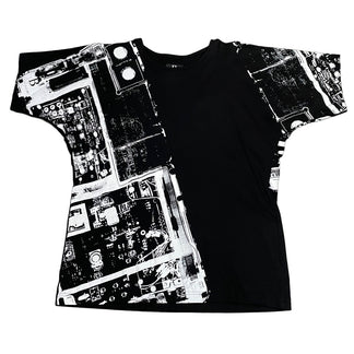 B Yohji Yamamoto 19SS 柄プリントキモノスリーブTシャツ カットソー Tee T-shirt トップス ビー ヨウジヤマモト メンズ レディース ユニセックス