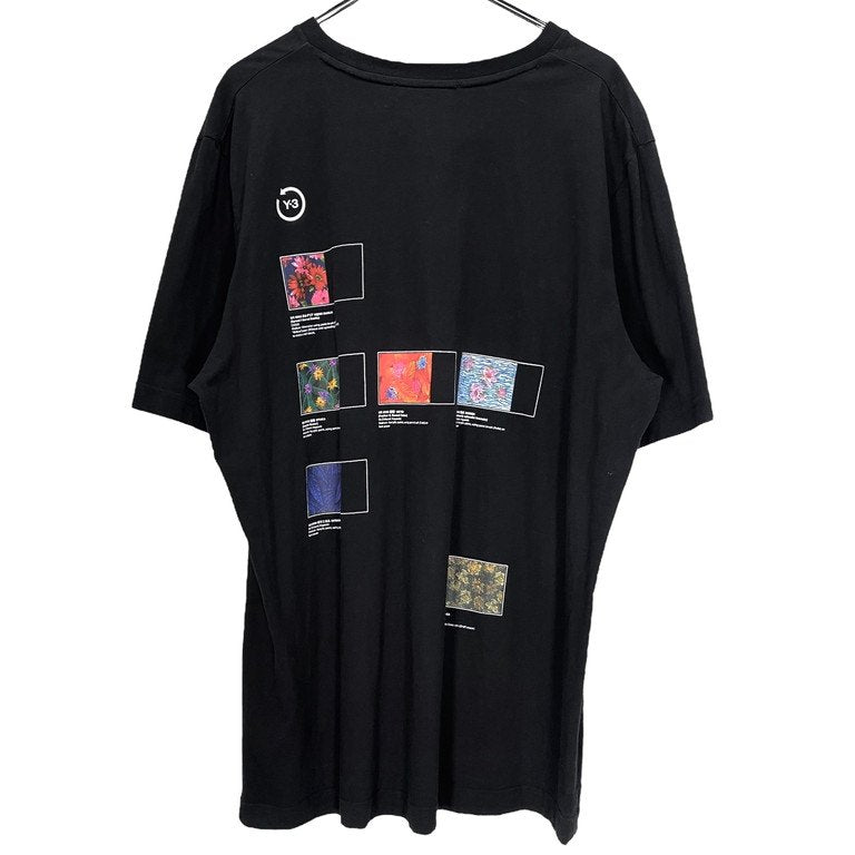 Y-3 22SS 20th Anniversary U CH2 INDEX SS TEE 花アーカイブシリーズバックプリントクルーネックTシャツ カットソー Archive 半袖 Yohji Yamamoto adidas ヨウジヤマモト アディダス ワイスリー メンズ レディース ユニセックス