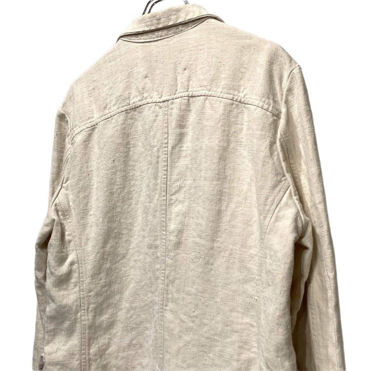 VINCENT JALBERT 6 BUTTONS JACKET (FULL VINTAGE LINEN) ヴィンテージフレンチリネン6ボタンワークジャケット テーラード ブルゾン コート アウター M ヴィンセントジャルベール メンズ