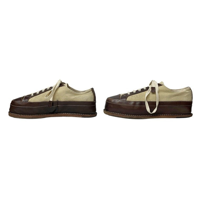 Maison Margiela 22 キャンバスレザーレースアッププラットフォームシューズ フラット ブーツ スニーカー 靴 クツ メゾンマルジェラ メンズ