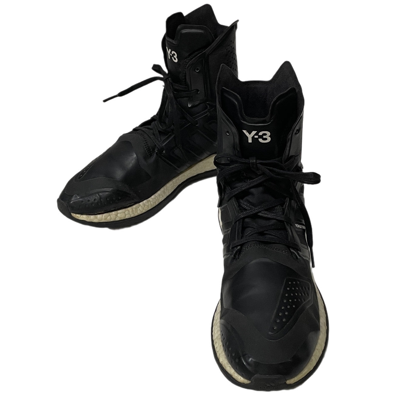 Y-3 PURE BOOST ZG HIGH BB6043 ピュアブースト レースアップハイカットスニーカーブーツ シューズ 靴 クツ 27cm Yohji Yamamoto adidas 定価51,150円 ワイスリー ヨウジヤマモト アディダス メンズ