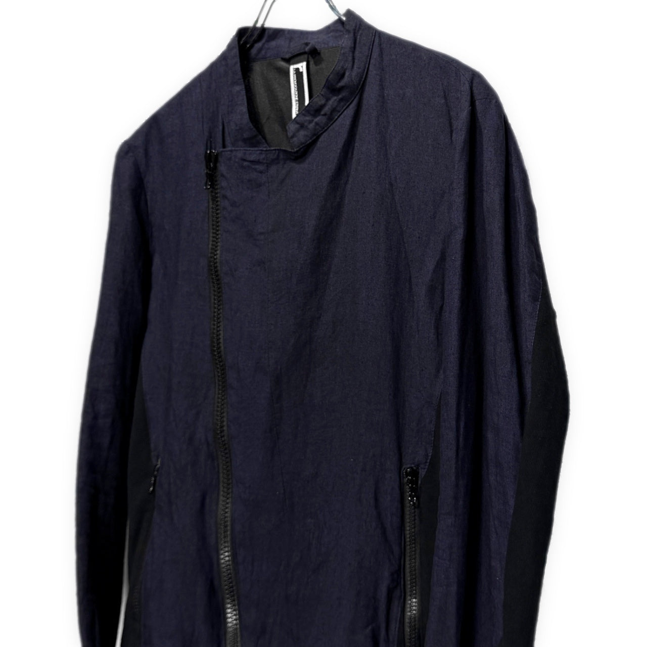 [r] LA PROVOCAZIONE ETERNA 16SS COMBI RIDERS JACKET リネンジャージー切り替えライダースジャケット ブルゾン コート アウター RIP VAN WINKLE リップヴァンウィンクル メンズ