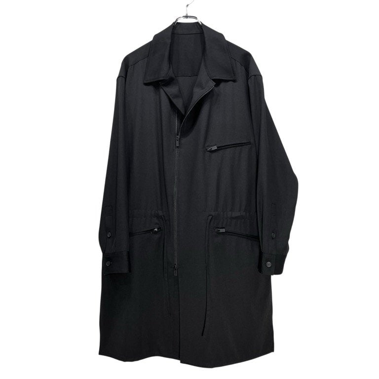 Yohji Yamamoto Pour Homme 22AW WOOL GABARDINE FASTENER BLOUSON ウールギャバジンファスナーロングブルゾン ジャケット コート シャツ Archive ヨウジヤマモトプールオム メンズ