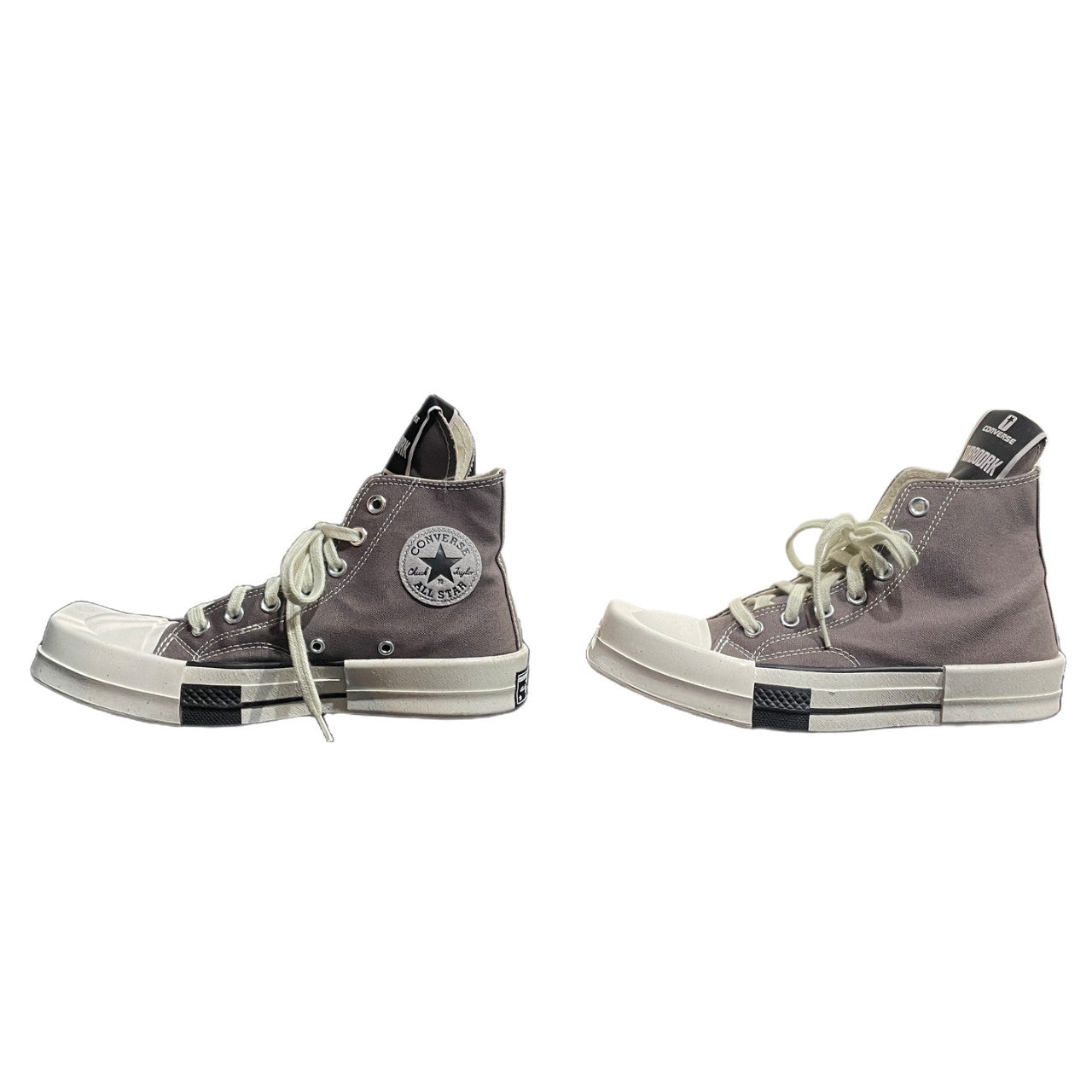 Rick Owens DRKSHDW × CONVERSE TURBODRK Laceless Chuck Taylor All Star 70 Hi ロングシュータンレースアップハイカットスニーカー チャックテイラー シューズ 靴 クツ A03938C DC01CX938 A03R0 リックオウエンス コンバース