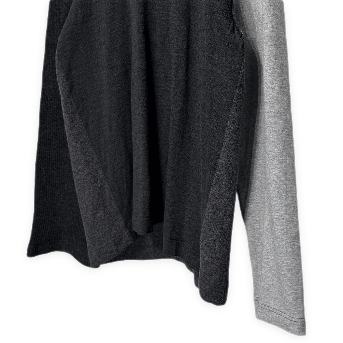 COMME des GARCONS SHIRT 02AW ウール切り替えクレイジーパターンクルーネックニットセーター トップス スウェット Archive 00s コムデギャルソンシャツ メンズ