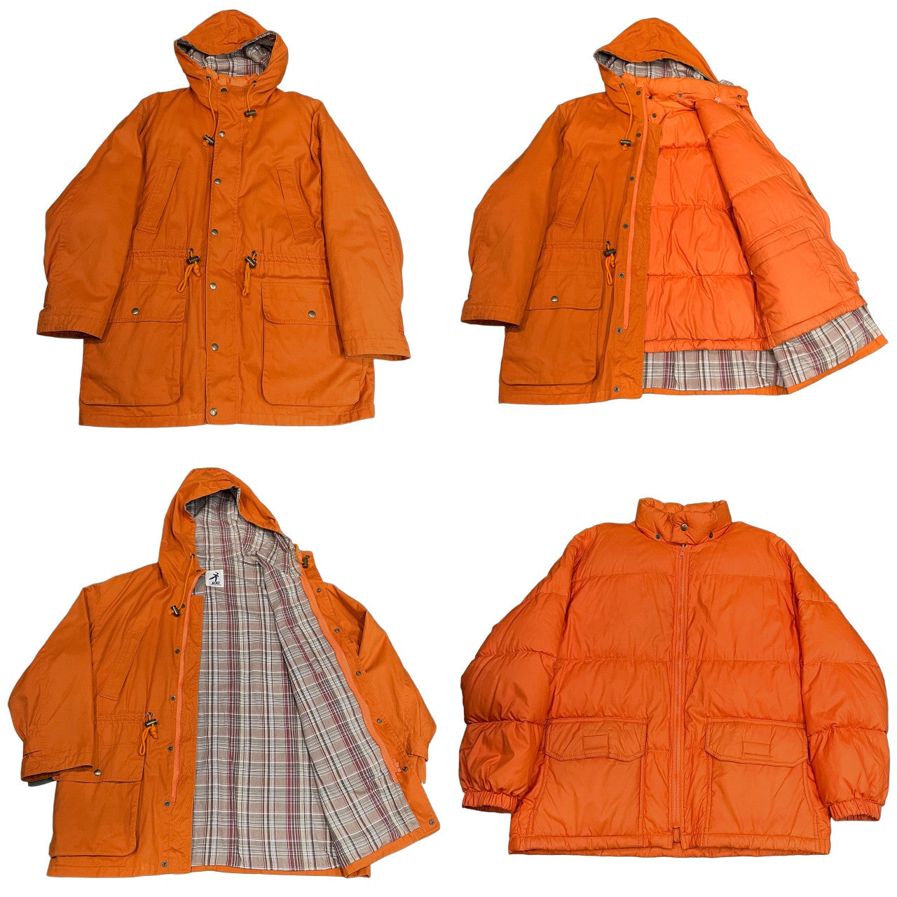 HAI SPORTING GEAR ISSEY MIYAKE コットンギャバジンデタッチャブルインナーダウンハイネックフードコート Archive 80s 90s ジャケット ブルゾン アウター イッセイミヤケ メンズ