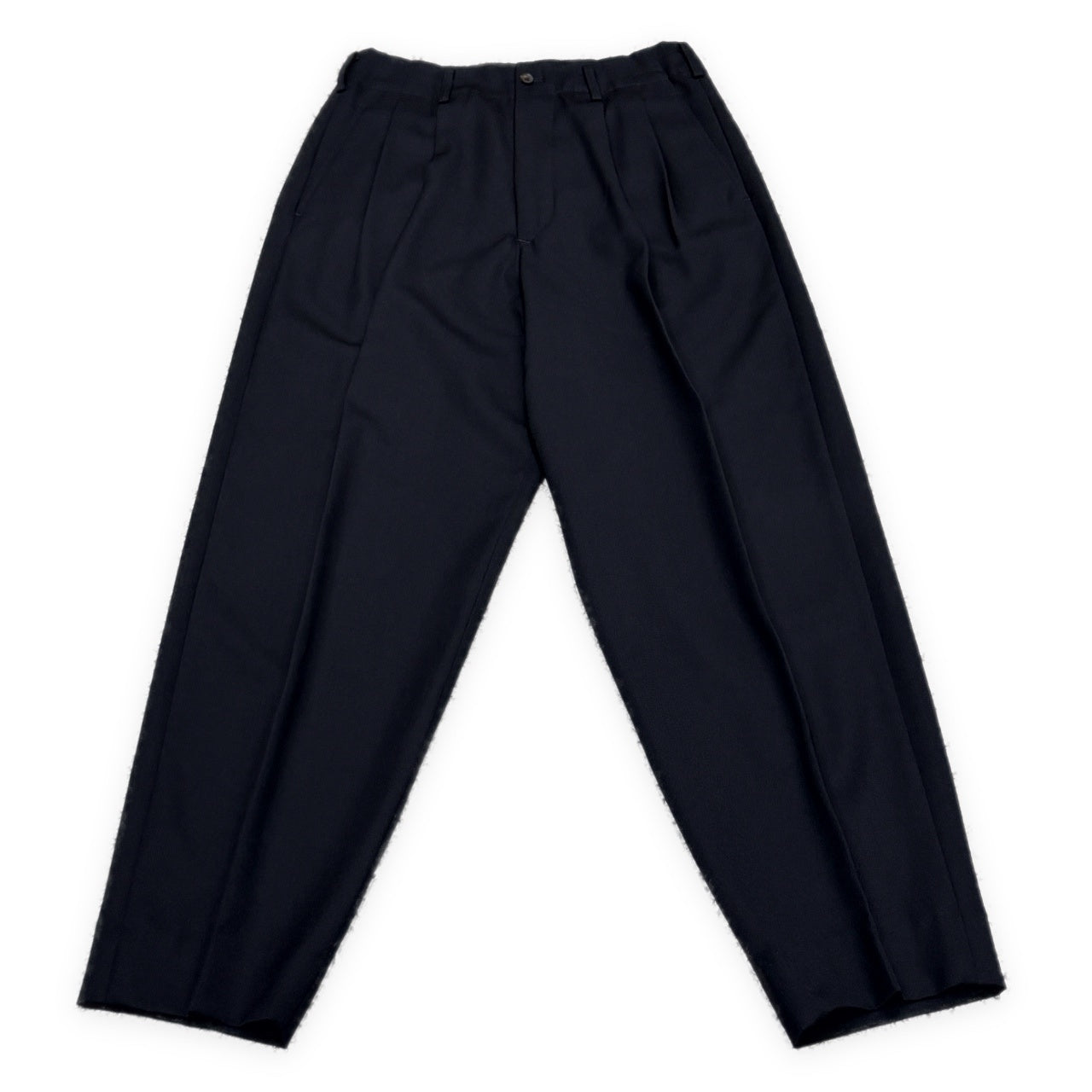 Y's for men ウールサージ2タックワイドテーパードスラックス パンツ トラウザーズ Archive 80s 90s ボトムス Yohji Yamamoto Pour Homme ヨウジヤマモトプールオム ワイズフォーメン メンズ