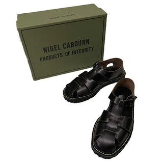 Nigel Cabourn 23SS LEATHER GURKHA SANDAL  size 9 Mサイズ 新品未使用 靴 シューズ サンダル タンニンレザー Vibramソール ナイジェルケーボン メンズ