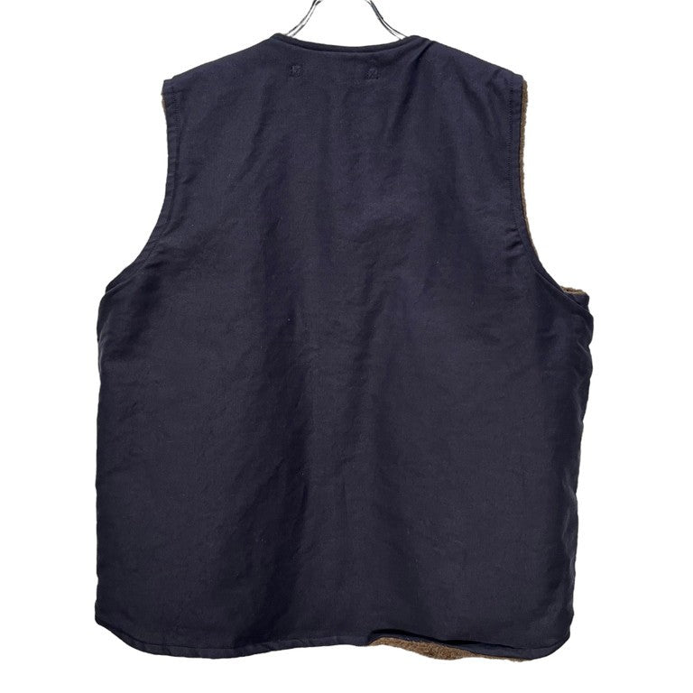 Nigel Cabourn 23AW N-1アルパカウールボアリバーシブルデッキベスト アウター デッキジャケット ミリタリー ナイジェルケーボン メンズ 80470070001