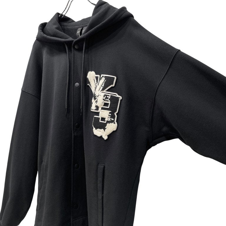Y-3 23AW GFX FT HOODIE レタードボタンアップスウェットパーカー フーディー フード ワッペン IQ2135 定価50,600円 ジャケット ブルゾン Yohji Yamamoto adidas ワイスリー ヨウジヤマモト アディダス メンズ レディース