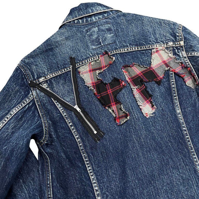 Y's for men × SPOTTED HORSE CRAFT YFMロゴパッチワークデニムトラッカージャケット リメイク Archive ブルゾン Yohji Yamamoto Pour Homme ヨウジヤマモトプールオム ワイズフォーメン スポテッドホースクラフト メンズ