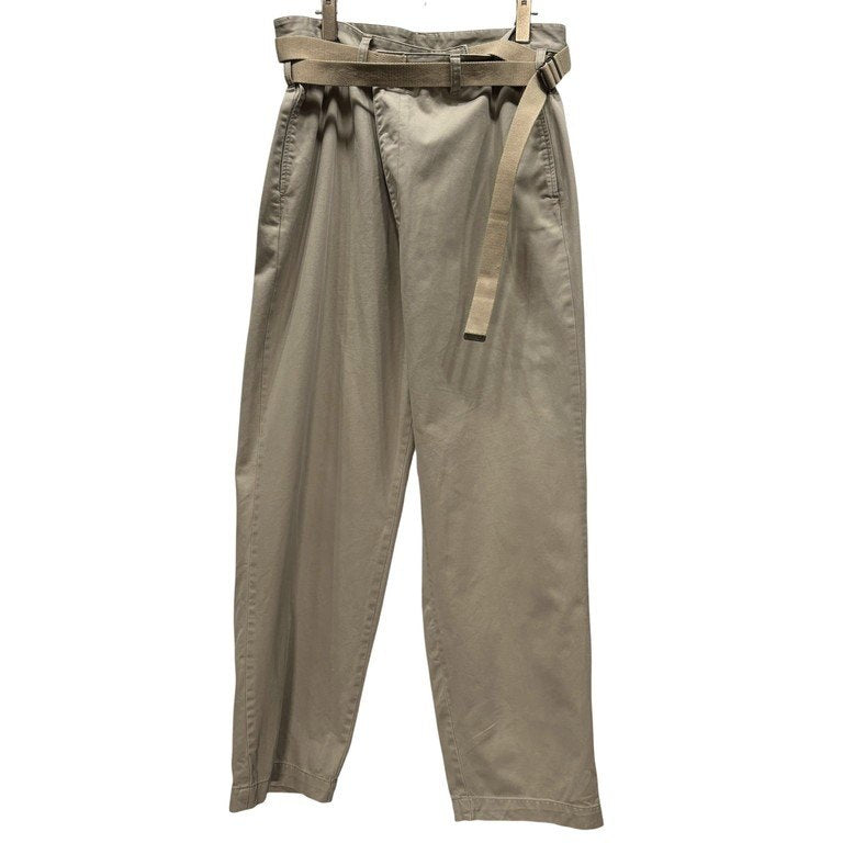 MAISON EUREKA VINTAGE REWORK CHINOS ヴィンテージチノ再構築ベルテッドラップワイドパンツ リメイク ボトムス ベルト メゾンエウレカ メンズ レディース ユニセックス