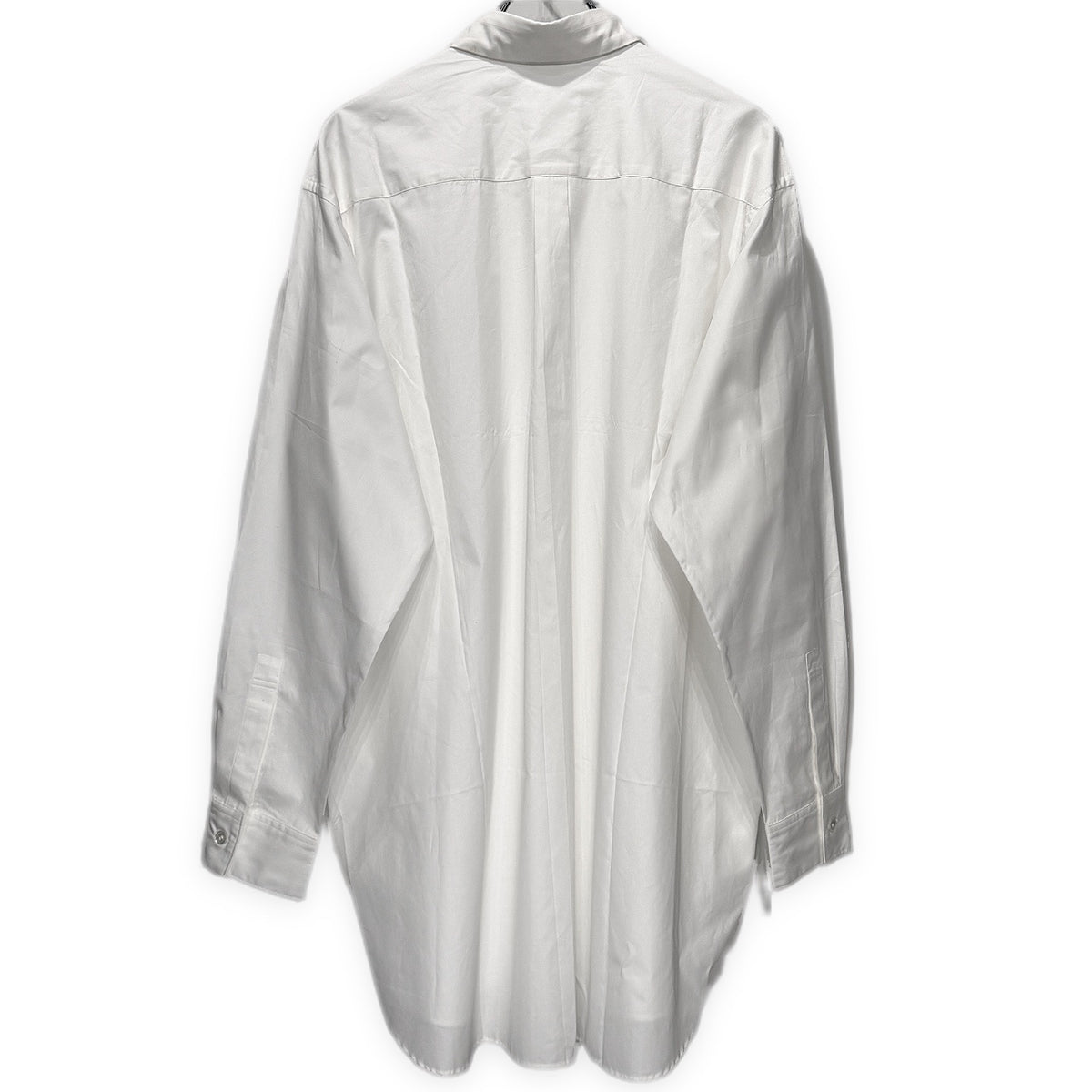 Yohji Yamamoto Pour Homme 89AW コットンブロード襟切り替えラインデザインオーバーサイズシャツ ブラウス トップス Archive 80s 丸文字ロゴ 初期 ヨウジヤマモトプールオム メンズ