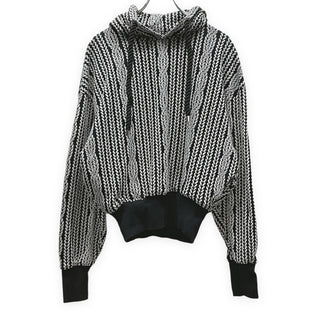 anrealage homme 24AW ROPE KNITTING JACQUARD SWEAT HOODIE ロープ柄ジャカードプルオーバースウェットパーカー フーディ トップス 定価46,200円 アンリアレイジ オム メンズ