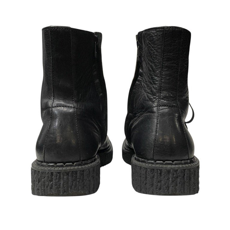 Yohji Yamamoto Pour Homme 17AW レザーサイドジップレースアップモンキーブーツ シューズ 靴 クツ Archive ヨウジヤマモトプールオム メンズ