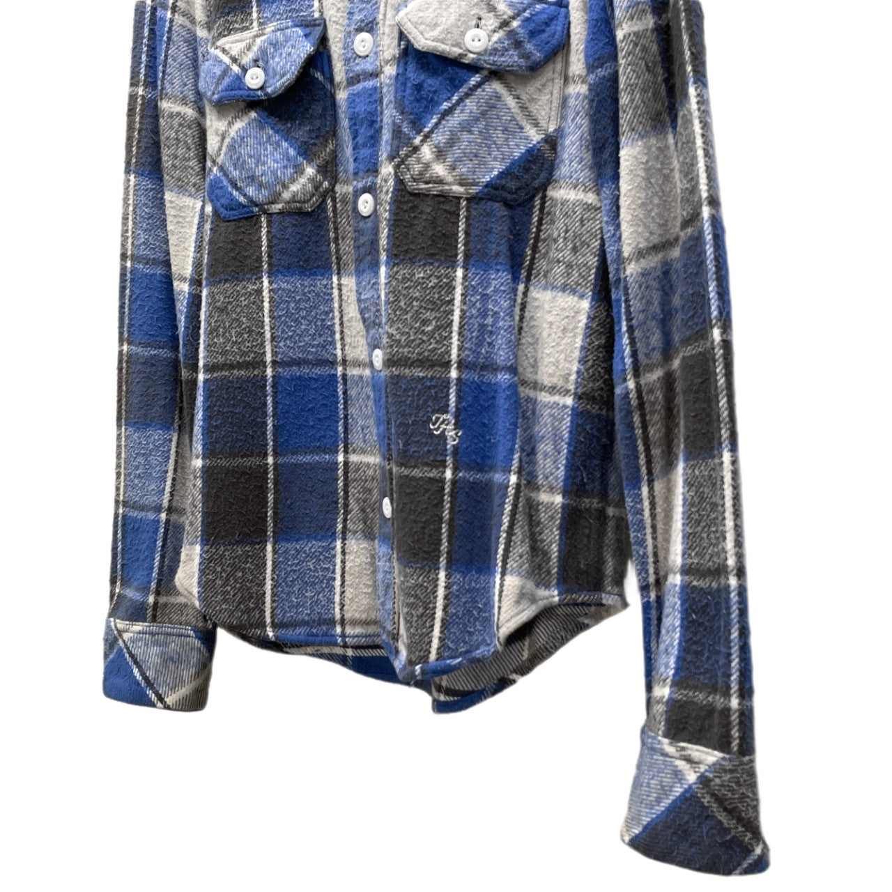 NUMBER NINE 05AW コットンフランネルダブルポケットチェックシャツ Archive THE HIGH STREETS期 トップス ブラウス ナンバーナイン メンズ