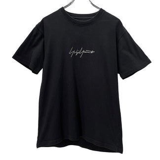 Yohji Yamamoto Pour Homme 18SS NEW ERA TEE ロゴ刺繍クルーネック半袖Tシャツ カットソー T-shirt トップス ヨウジヤマモトプールオム メンズ