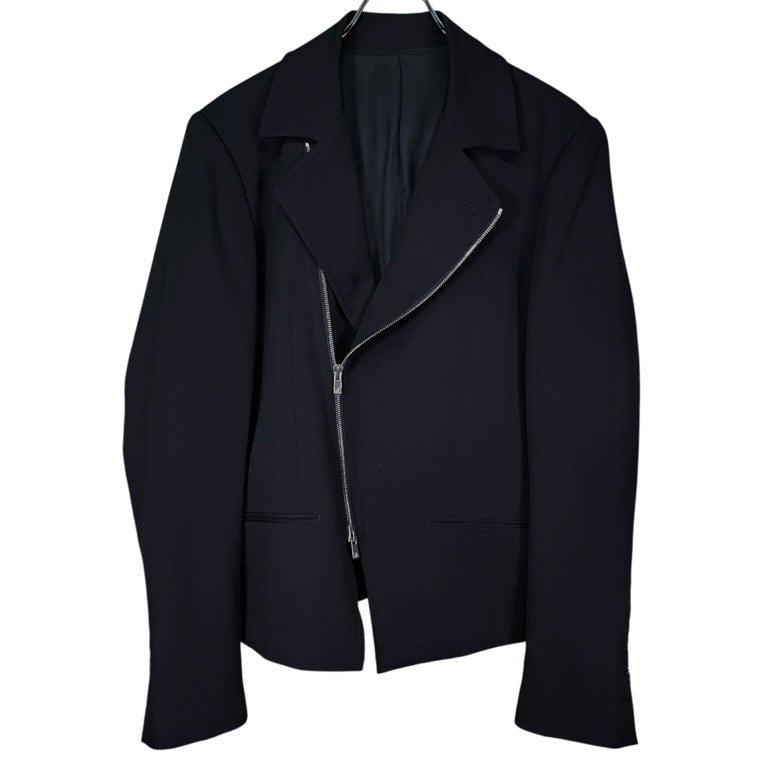 FUMITO GANRYU 25SS Spencer Riders Jk ウールギャバジンスペンサーライダースジャケット ブルゾン コート アウター Fu13-Ja-01 定価74,800円 フミトガンリュウ メンズ