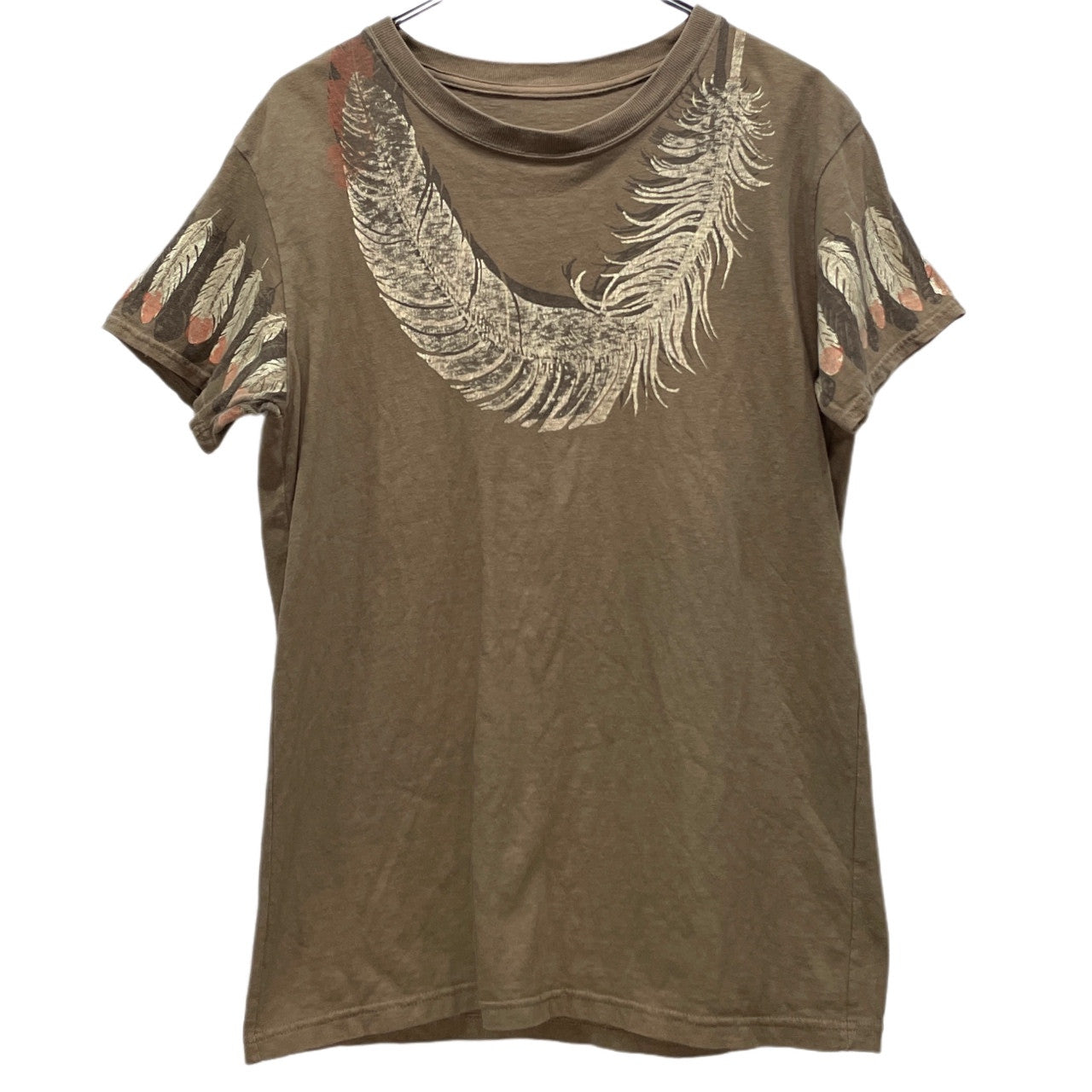 KAPITAL フェザープリントクルーネックTシャツ カットソー Tee T-shirt トップス 半袖 キャピタル メンズ レディース ユニセックス