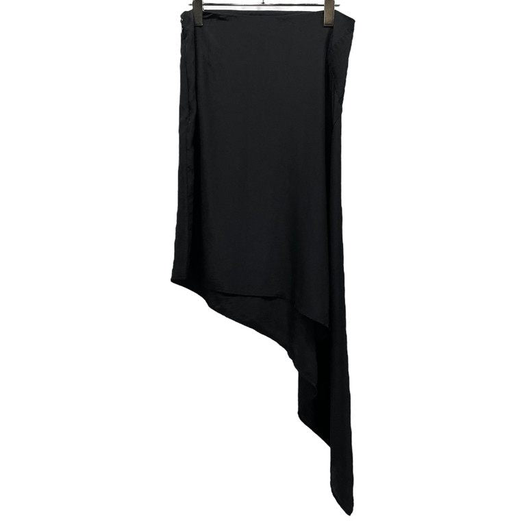 LIMI feu アシンメトリーカットサイドジップオーバースカート 巻き ボトムス パンツ Yohji Yamamoto Femme リミフゥ ヨウジヤマモト レディース
