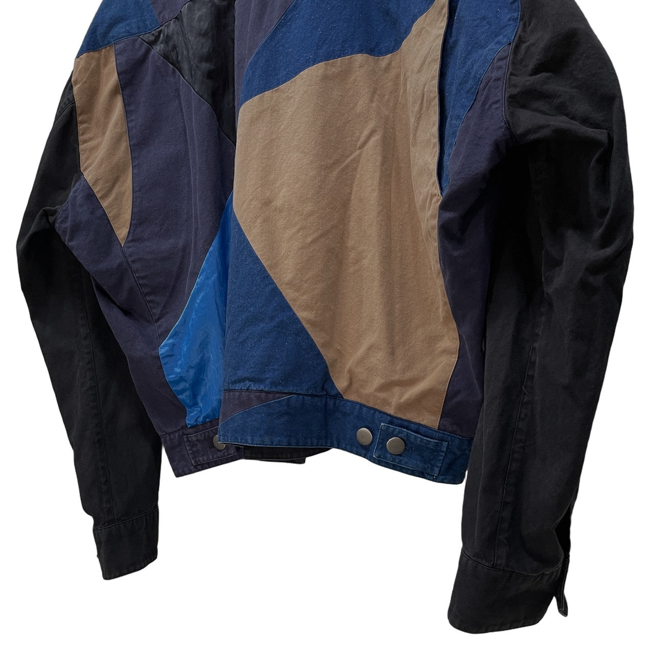 ISSEY MIYAKE MEN 93SS パッチワークコットンナイロントラッカーブルゾン ジャケット コート アウター  Archive 90s 本人期 三宅一生 イッセイミヤケ メン メンズ