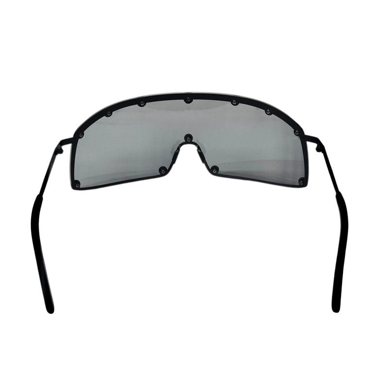 Rick Owens SHIELDING SUNGLASSES BLK TEMPLE / BLK LENSシールディングサングラス アイウェア 眼鏡 RG0000001 0909 リックオウエンス メンズ レディース ユニセックス