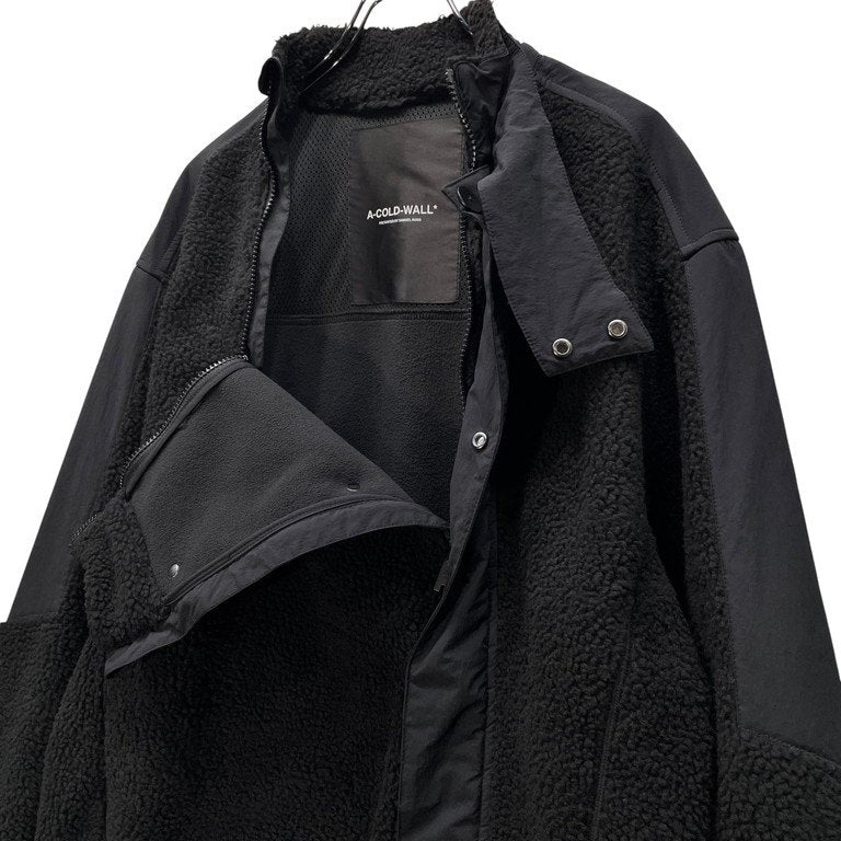 A-COLD-WALL 21AW BIAS FLEECE JACKET バイアスダブルジップ切替フリースジャケット ボア ブルゾン アウター 定価96,830円 ア コールドウォール メンズ