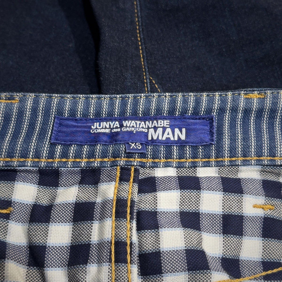 JUNYA WATANABE COMME des GARCONS MAN 15SS インディゴデニムシンチバッククロップドデニムパンツ ジーンズ ボトムス Archive ジュンヤワタナベ コムデギャルソン マン メンズ