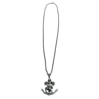 GOTHIC Yohji Yamamoto SILVER 950 SNAKE ANCHOR スネークアンカーシルバーネックレス ペンダント チェーン 百合 錨 蛇 HA-A30-920-1-03 定価63,800円