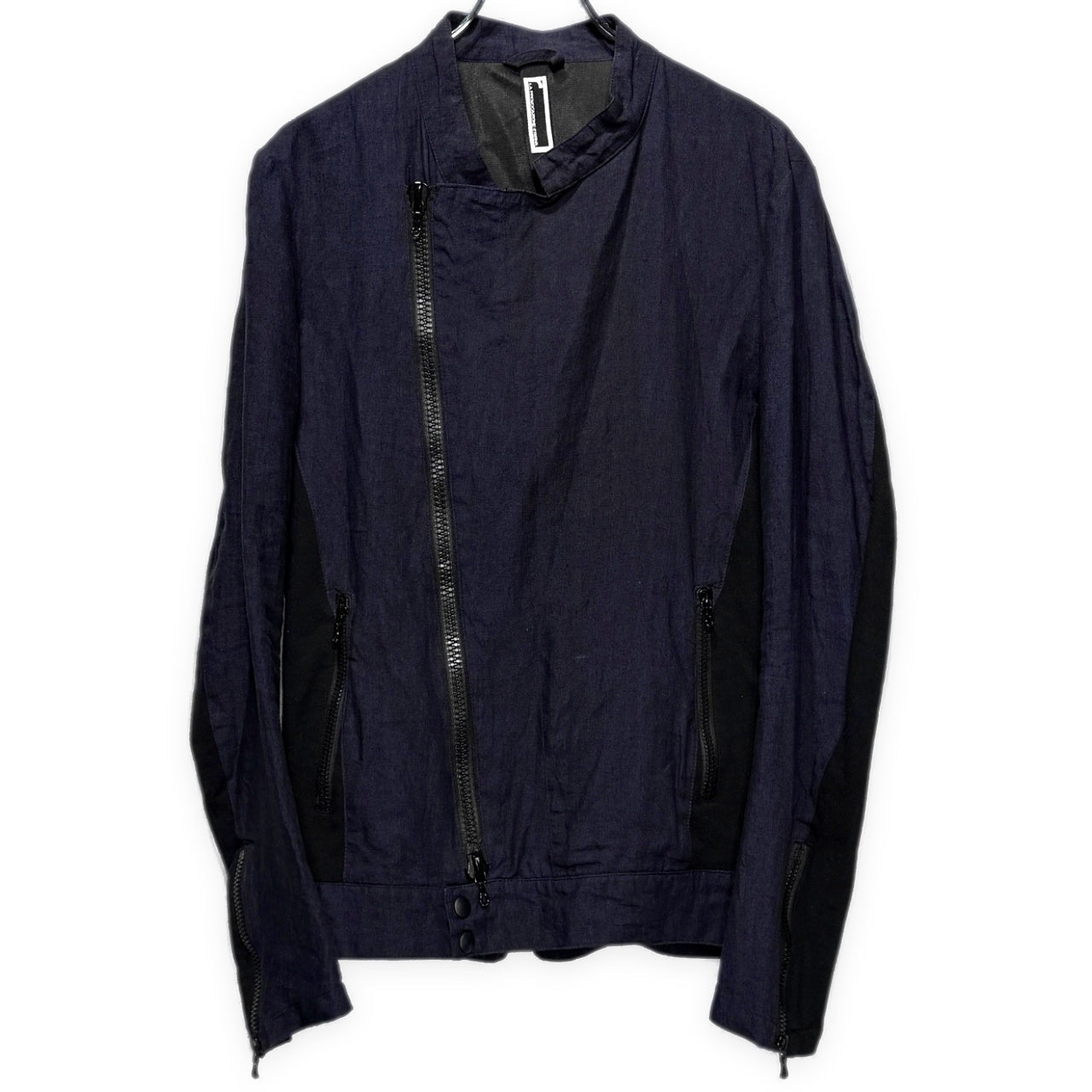 [r] LA PROVOCAZIONE ETERNA 16SS COMBI RIDERS JACKET リネンジャージー切り替えライダースジャケット ブルゾン コート アウター RIP VAN WINKLE リップヴァンウィンクル メンズ