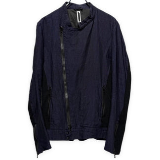 [r] LA PROVOCAZIONE ETERNA 16SS COMBI RIDERS JACKET リネンジャージー切り替えライダースジャケット ブルゾン コート アウター RIP VAN WINKLE リップヴァンウィンクル メンズ
