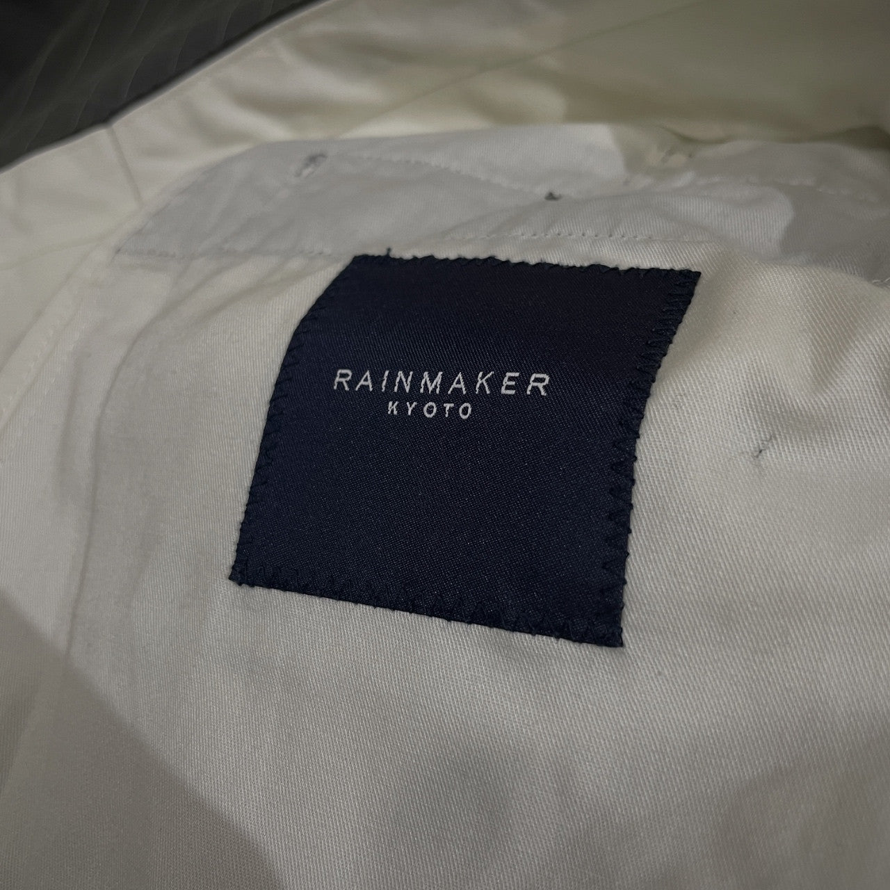 RAINMAKER KYOTO 16SS STRIPE 2-TUCK TROUSERS コットンストライプ2タックパンツ ボトムス レインメーカー メンズ