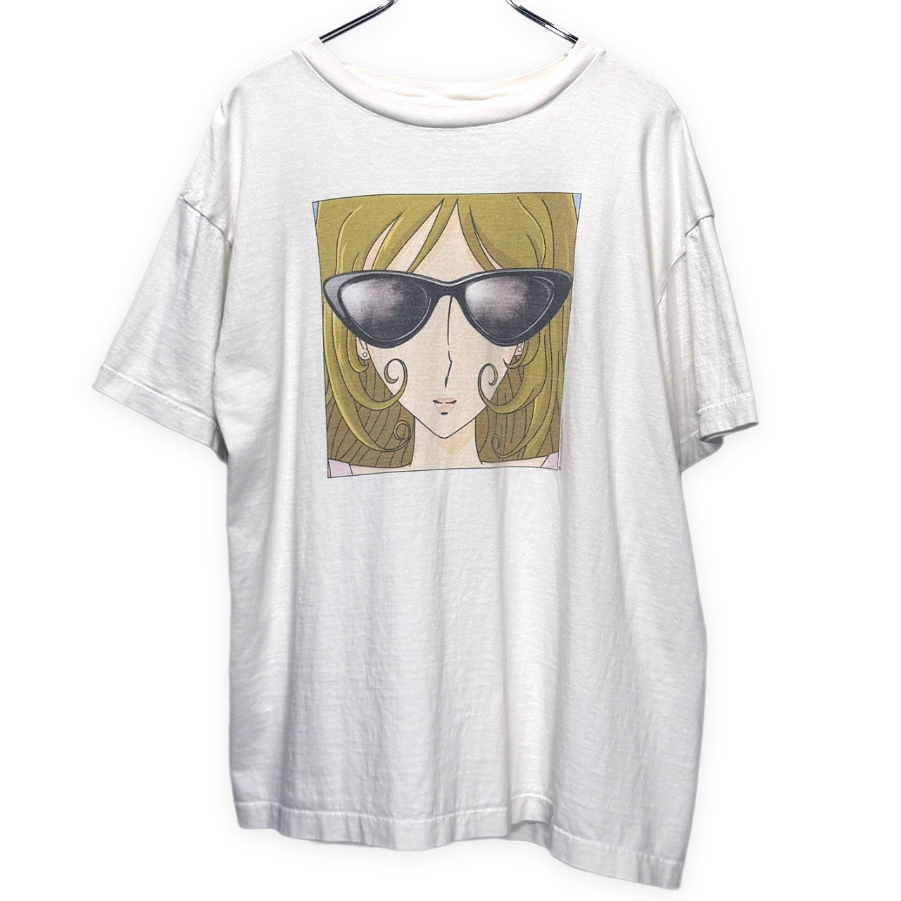 SAINT MICHAEL 23SS SS TEE/SUNGLASS/WHITE ヴィンテージ加工プリントTシャツ カットソー T-shirt トップス SM-S23-0000-023 Mxxxxxx セントマイケル メンズ