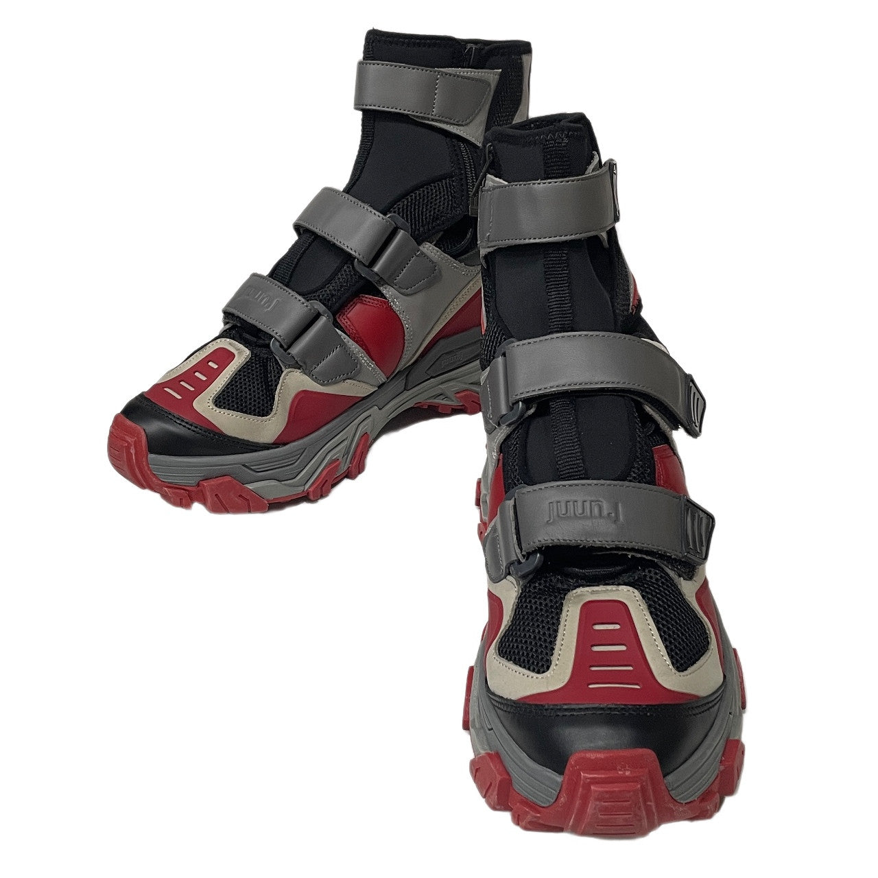 Juun.J 23AW Extended Trainer Shoes アタッチメントパーツボリュームソールスニーカー シューズ 靴 クツ レッグカバー 厚底 ダッドスニーカー 定価95,700円 ジュンジー メンズ