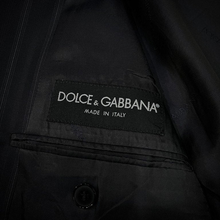 DOLCE&GABBANA 06SS ウールストライプピークドラペル1Bテーラードジャケット ブレザー アウター D&G ドルチェアンドガッバーナ メンズ